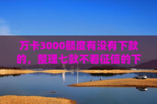 万卡3000额度有没有下款的，整理七款不看征信的下款app
