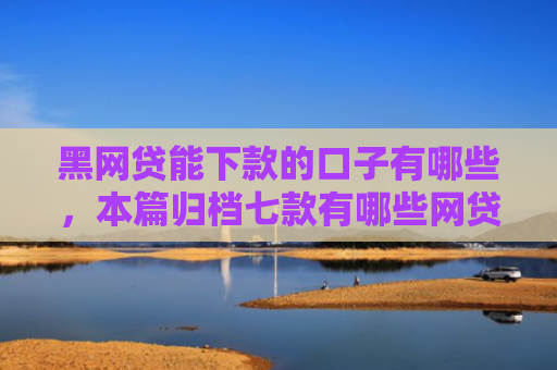 黑网贷能下款的口子有哪些，本篇归档七款有哪些网贷黑户好下款