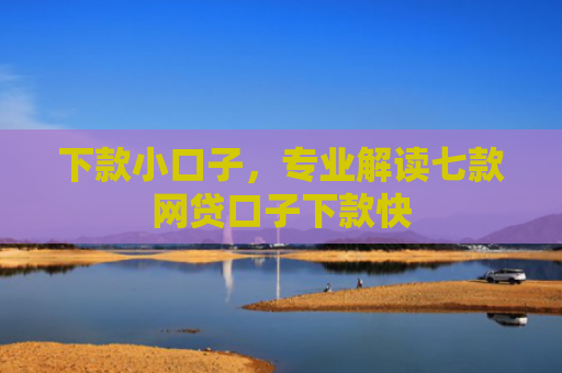 下款小口子，专业解读七款网贷口子下款快