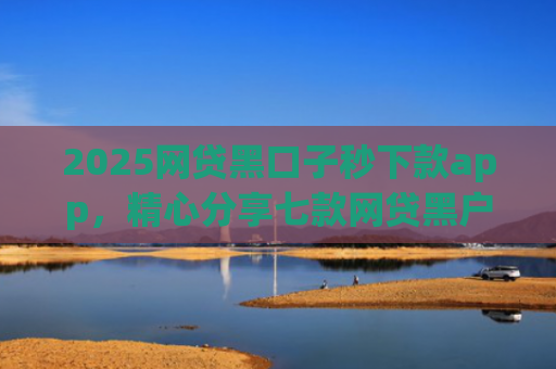 2025网贷黑口子秒下款app，精心分享七款网贷黑户能下款口子大额