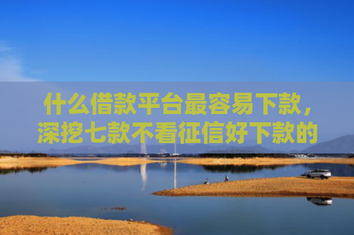 什么借款平台最容易下款，深挖七款不看征信好下款的贷款