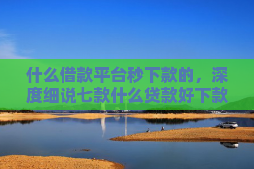 什么借款平台秒下款的，深度细说七款什么贷款好下款不看征信