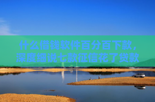什么借钱软件百分百下款，深度细说七款征信花了贷款好下款吗