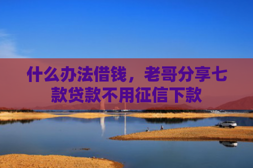 什么办法借钱，老哥分享七款贷款不用征信下款