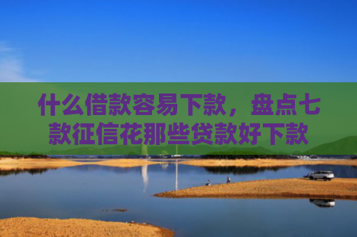 什么借款容易下款，盘点七款征信花那些贷款好下款