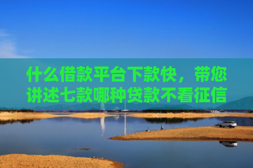 什么借款平台下款快，带您讲述七款哪种贷款不看征信下款快