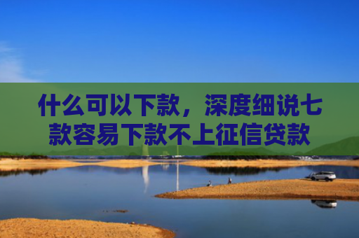 什么可以下款，深度细说七款容易下款不上征信贷款