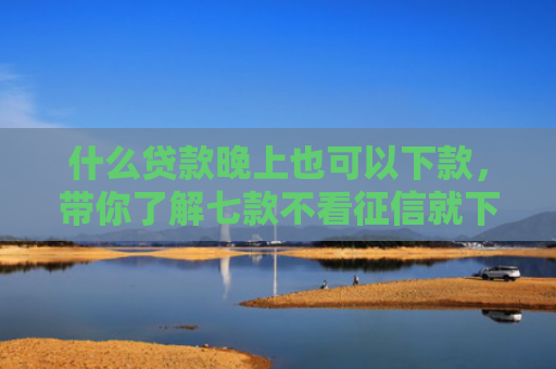 什么贷款晚上也可以下款，带你了解七款不看征信就下款的贷款
