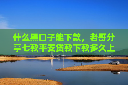 什么黑口子能下款，老哥分享七款平安贷款下款多久上征信