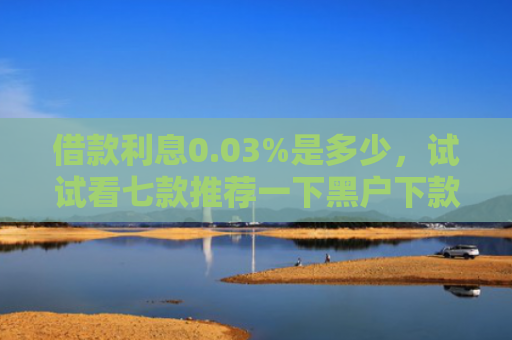 借款利息0.03%是多少，试试看七款推荐一下黑户下款的网贷