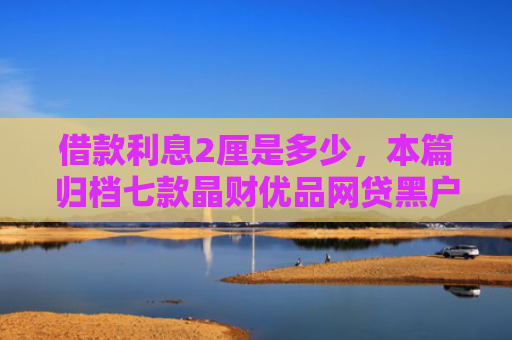 借款利息2厘是多少，本篇归档七款晶财优品网贷黑户能下款吗