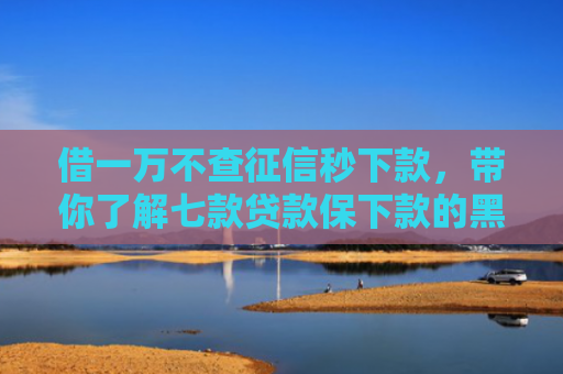 借一万不查征信秒下款，带你了解七款贷款保下款的黑户贷款