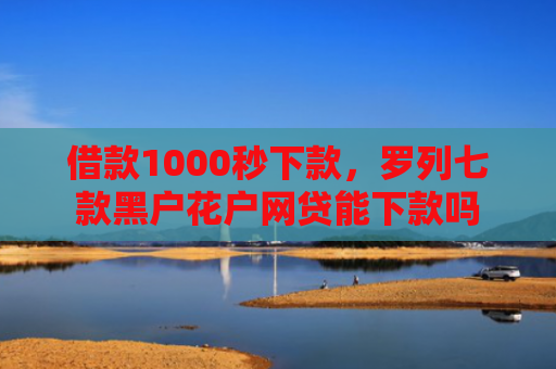 借款1000秒下款，罗列七款黑户花户网贷能下款吗