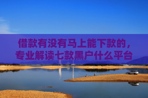 借款有没有马上能下款的，专业解读七款黑户什么平台能下款