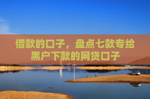 借款的口子，盘点七款专给黑户下款的网贷口子