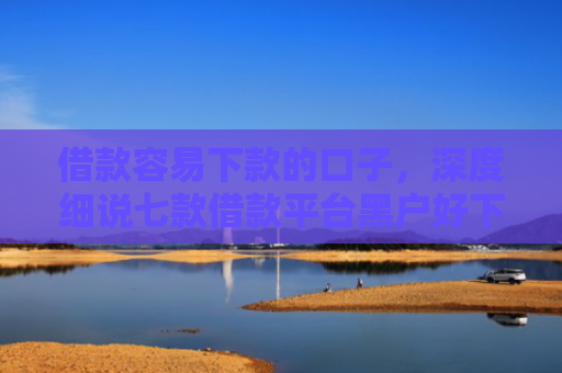 借款容易下款的口子，深度细说七款借款平台黑户好下款