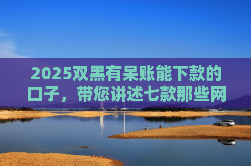 2025双黑有呆账能下款的口子，带您讲述七款那些网贷黑口子好下款