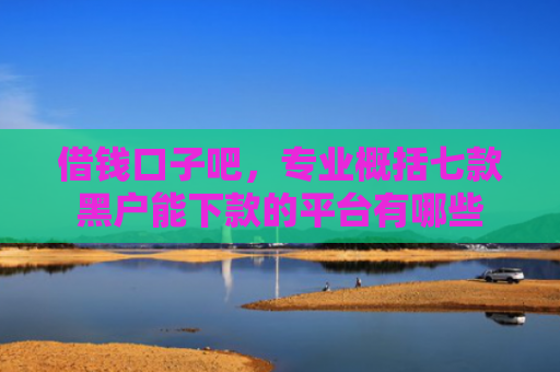 借钱口子吧，专业概括七款黑户能下款的平台有哪些
