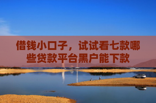 借钱小口子，试试看七款哪些贷款平台黑户能下款