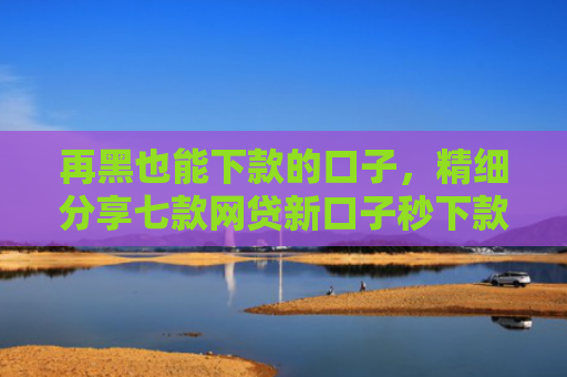 再黑也能下款的口子，精细分享七款网贷新口子秒下款的