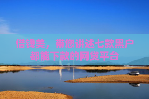 借钱美，带您讲述七款黑户都能下款的网贷平台