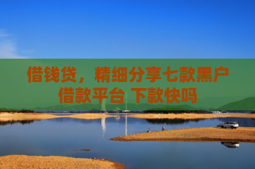 借钱贷，精细分享七款黑户借款平台 下款快吗