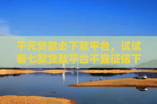 千元贷款必下款平台，试试看七款贷款平台不查征信下款快