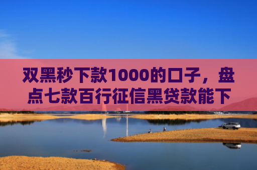 双黑秒下款1000的口子，盘点七款百行征信黑贷款能下款吗
