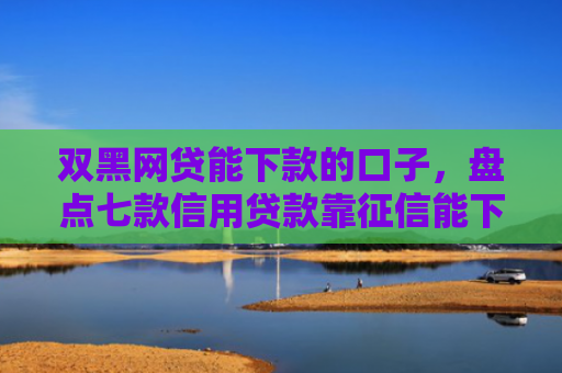 双黑网贷能下款的口子，盘点七款信用贷款靠征信能下款吗