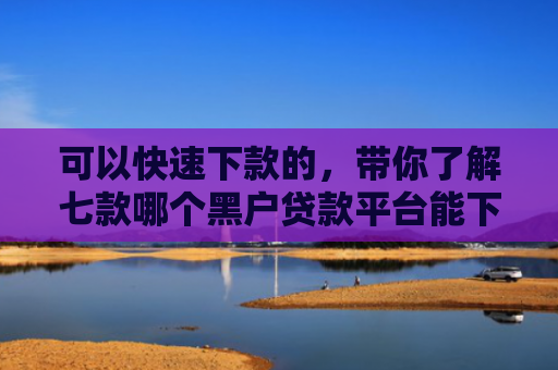可以快速下款的，带你了解七款哪个黑户贷款平台能下款