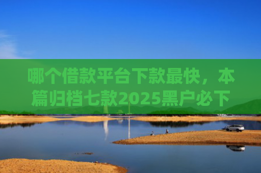 哪个借款平台下款最快，本篇归档七款2025黑户必下款的网贷app