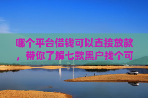 哪个平台借钱可以直接放款，带你了解七款黑户找个可以下款的app真难
