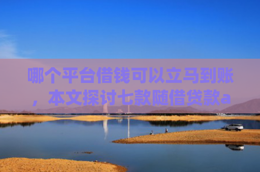 哪个平台借钱可以立马到账，本文探讨七款随借贷款app黑户能下款吗