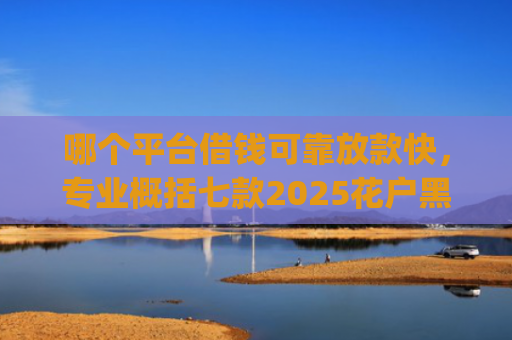 哪个平台借钱可靠放款快，专业概括七款2025花户黑户能下款的app