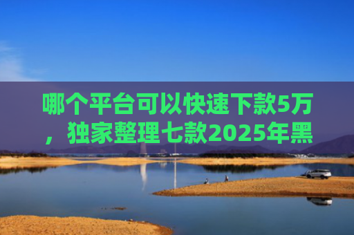 哪个平台可以快速下款5万，独家整理七款2025年黑户下款的APP贴吧