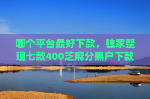 哪个平台最好下款，独家整理七款400芝麻分黑户下款app苹果手机