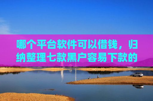 哪个平台软件可以借钱，归纳整理七款黑户容易下款的网贷app2025