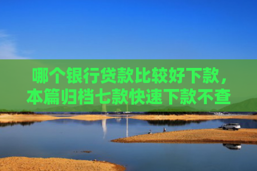 哪个银行贷款比较好下款，本篇归档七款快速下款不查征信得网贷
