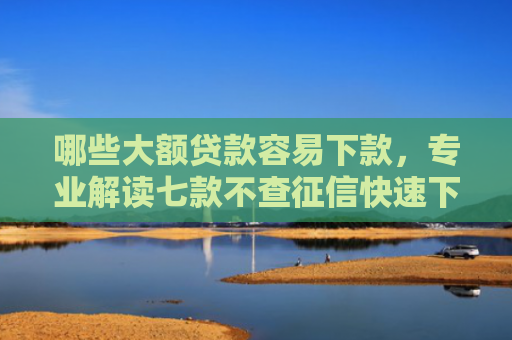 哪些大额贷款容易下款，专业解读七款不查征信快速下款的网贷