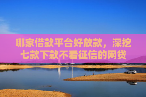 哪家借款平台好放款，深挖七款下款不看征信的网贷