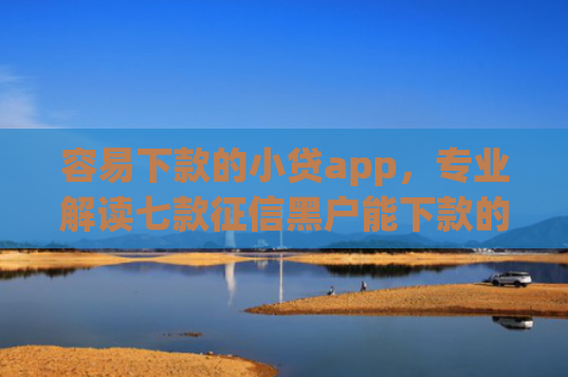 容易下款的小贷app，专业解读七款征信黑户能下款的平台有