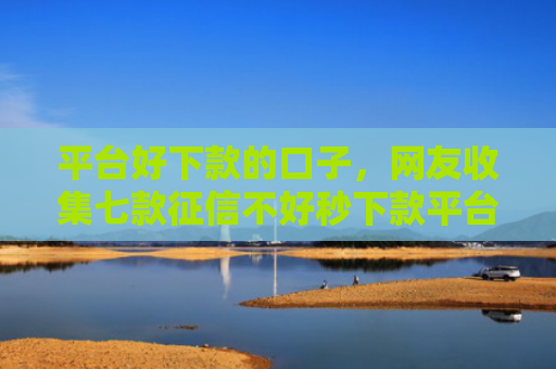 平台好下款的口子，网友收集七款征信不好秒下款平台