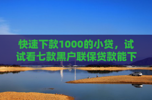 快速下款1000的小贷，试试看七款黑户联保贷款能下款吗