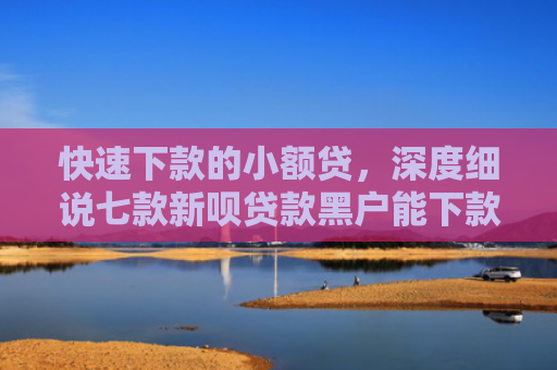 快速下款的小额贷，深度细说七款新呗贷款黑户能下款吗