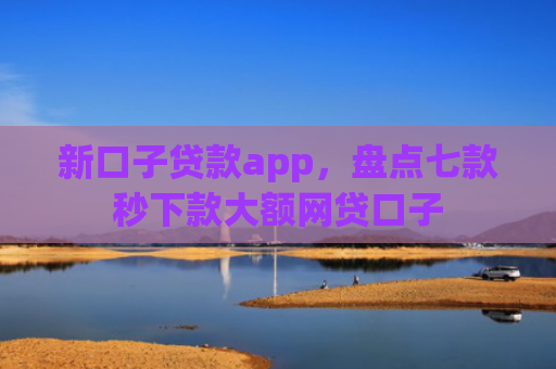 新口子贷款app，盘点七款秒下款大额网贷口子