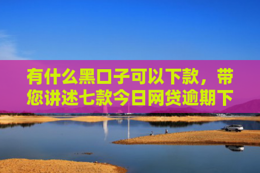 有什么黑口子可以下款，带您讲述七款今日网贷逾期下款口子