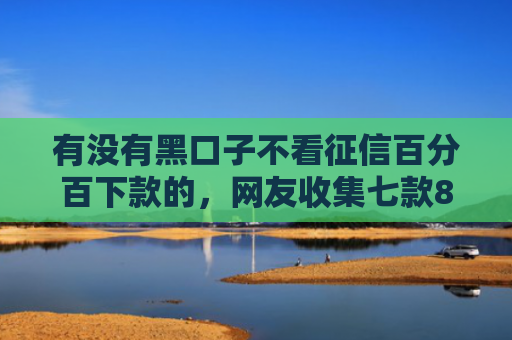 有没有黑口子不看征信百分百下款的，网友收集七款8月网贷下款口子