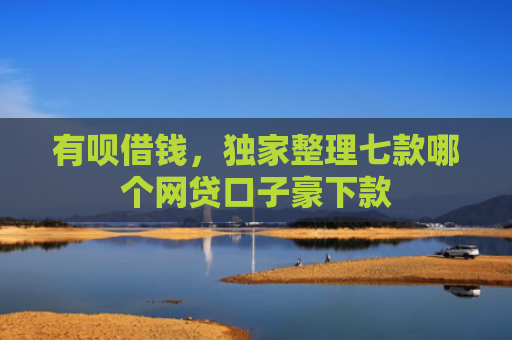 有呗借钱，独家整理七款哪个网贷口子豪下款