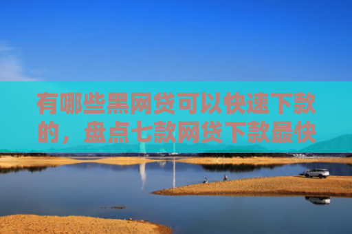 有哪些黑网贷可以快速下款的，盘点七款网贷下款最快的口子？