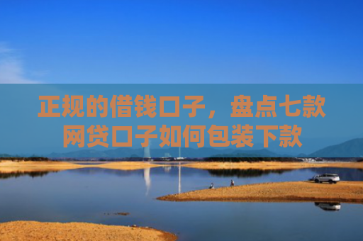正规的借钱口子，盘点七款网贷口子如何包装下款